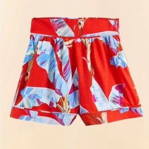 NWT Farm Rio Red Sweet Jungle Organic Cotton Shorts - L